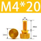 M3 M4 Anodized Aluminum Thumb Screws — Knurled Head Hand Bolts for PC Case, Fishing Rigs & DIY Projects