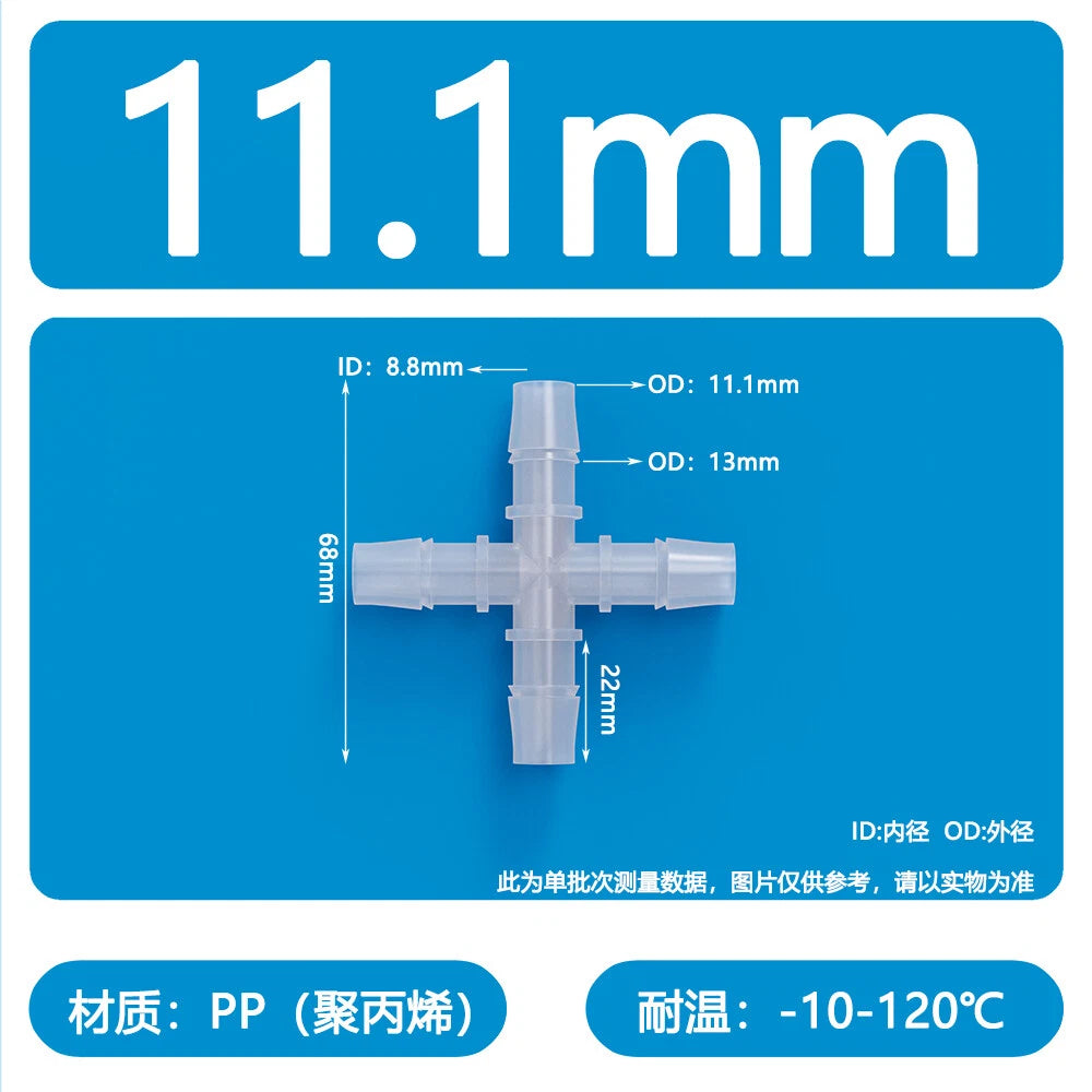 Plastic Pagoda Tubes Reducer Joint 2 3 4Way Hose Connector Tube Splitter Fitting