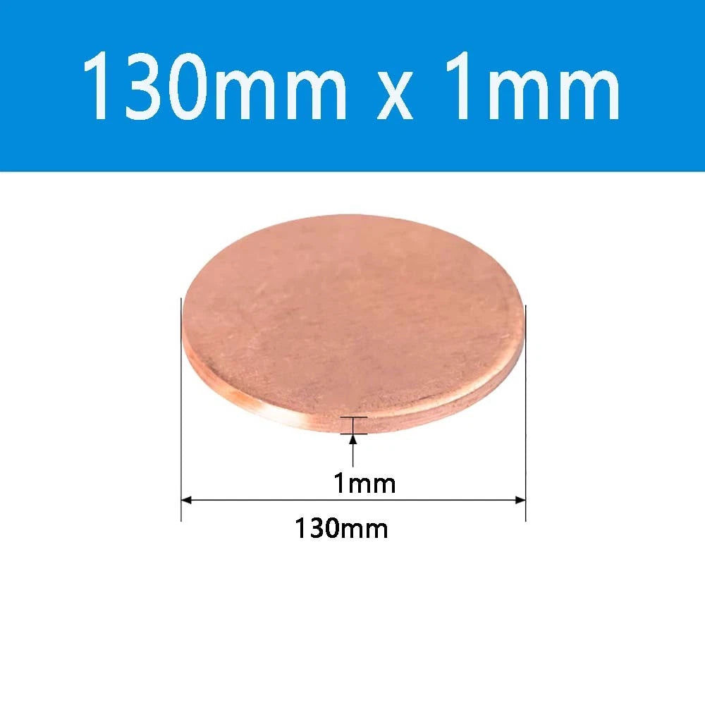 T2 Solid Pure Round Copper Sheet Flat Round Copper Disc Blank Round Metal Sheet