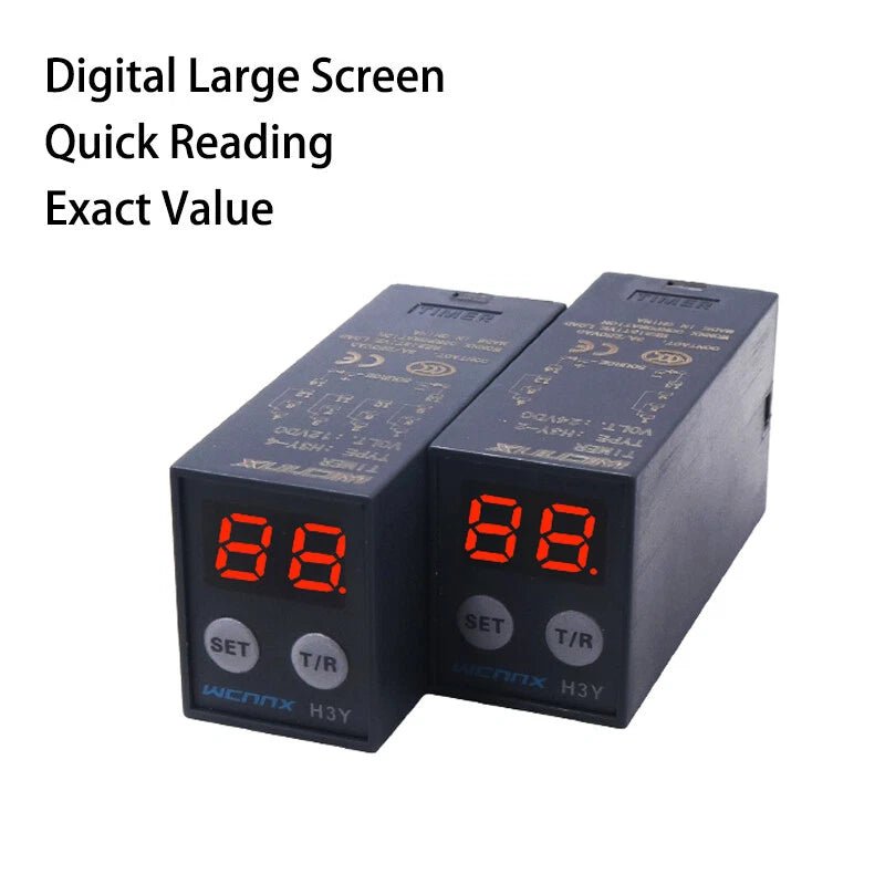 Power On Time Timer Delay Relay H3Y - 2/4/2H AC 12/24/220V DPDT 8Pin / 14Pin - HomeDIYer