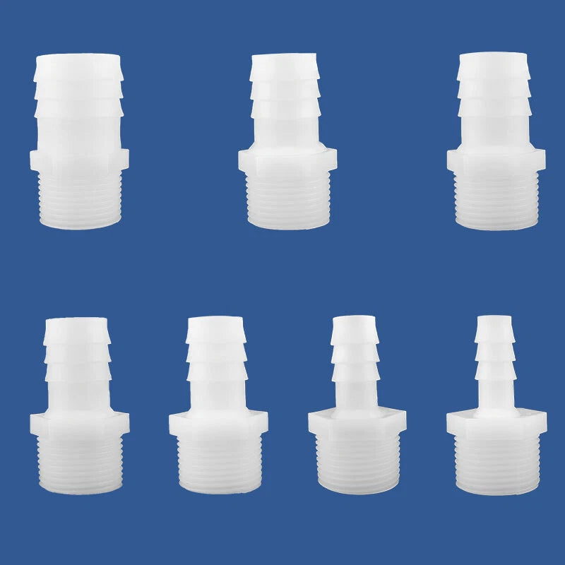 External Thread Straight Hose Connector — Plastic Tube Fitting M6 to M14 (4mm–14mm)