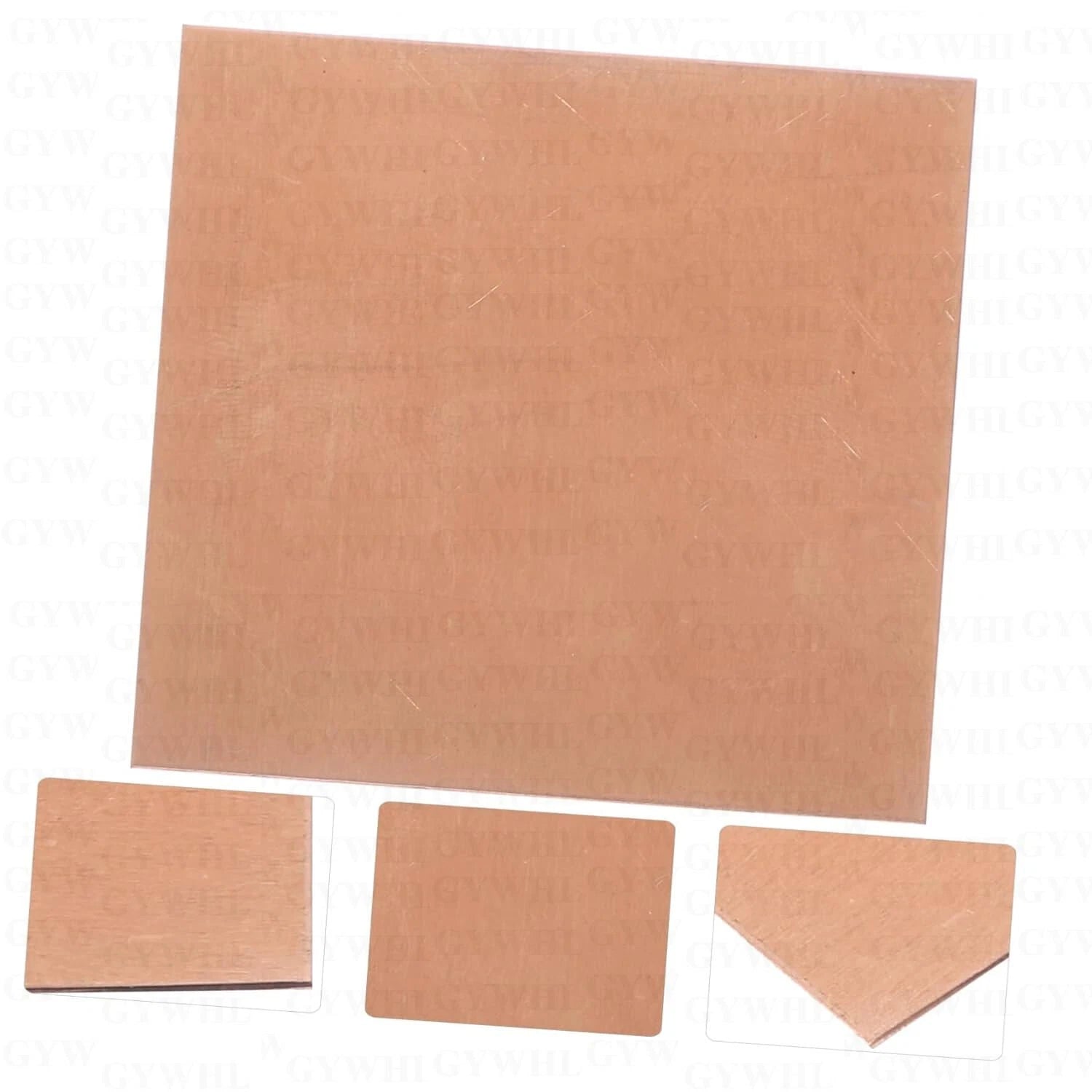 99.9% Solid T2 Copper Metal Plates Sheets Multiple Sizes Laser Customization
