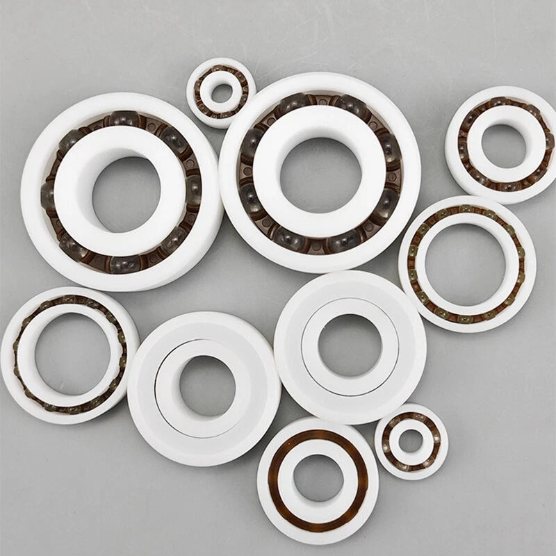 POM Plastic Bearings Glass Balls Hardness High Waterproof No Sealing ID 3/4/5mm