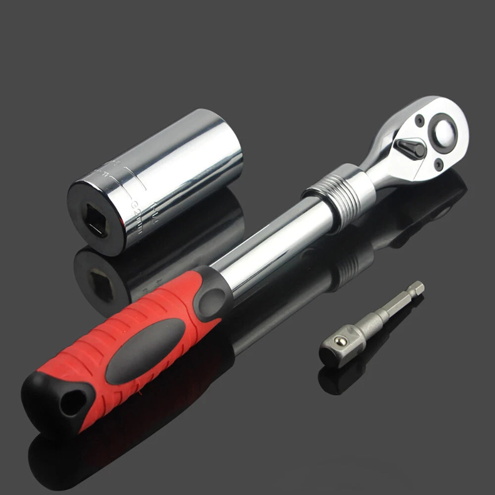 3/8 "1/2" Universal Socket Wrench Set Reversible Ratchet & Power Tool Adapter