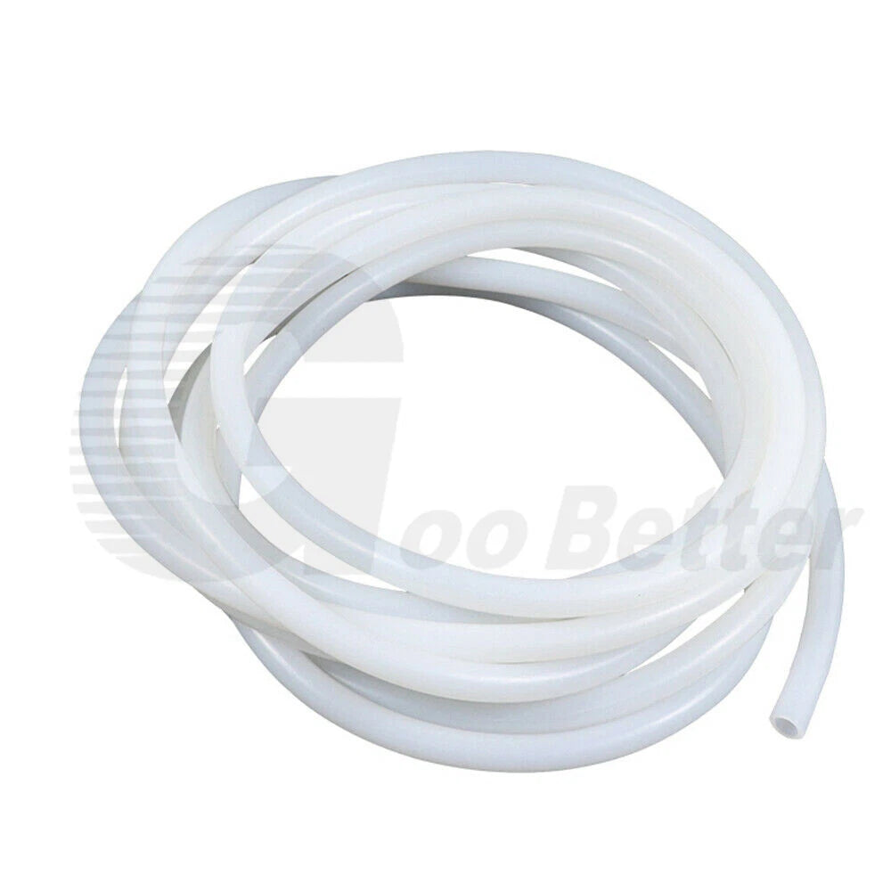 White Silicone Rubber Tubing — OD 9–44mm, High-Temp Flexible Hose Pipe (Per Metre)