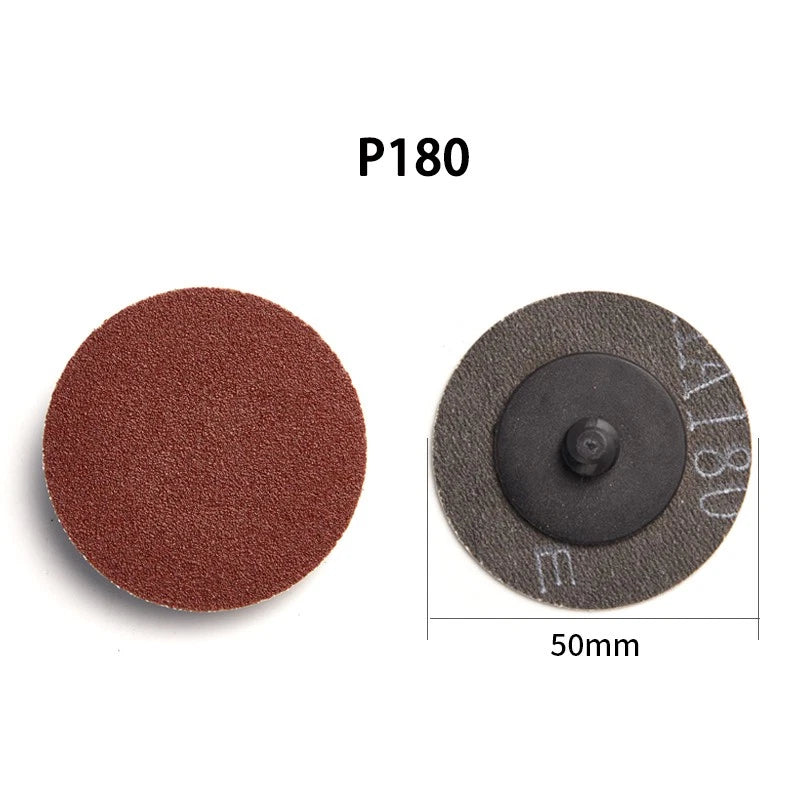 2‑Inch 50mm R‑Type Roll Lock Sanding Discs — 24 to 240 Grit Quick‑Change Abrasive for Die Grinders