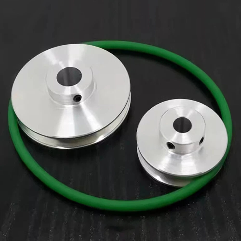 Aluminum U Pulley OD 30 40 50 60 80 100mm Single Groove PU Round Belts Pulleys