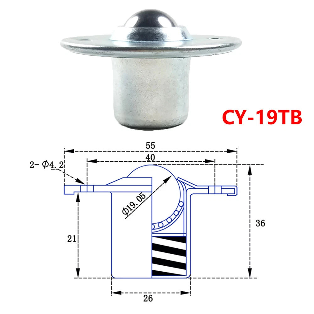 7-30Kg Ball Transfer Bearing Spring Shock Absorbers Unit Casters Conveyor Rolle