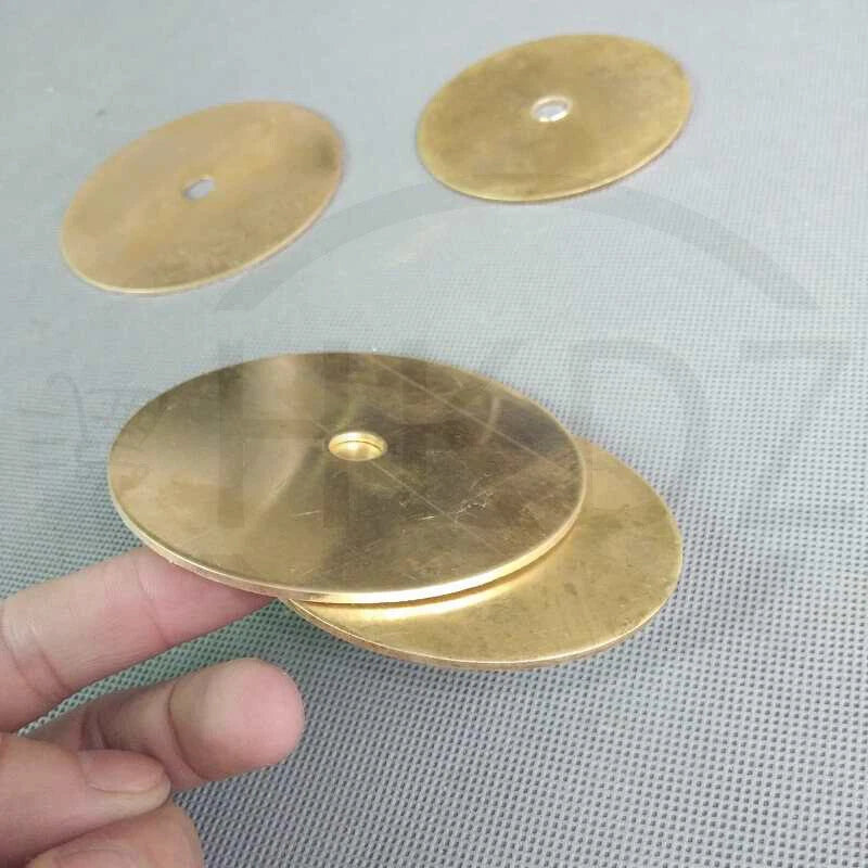 Brass Discs Blanks Metal Round Gasket Sheets Diameter 20mm-150mm Thickess 2mm