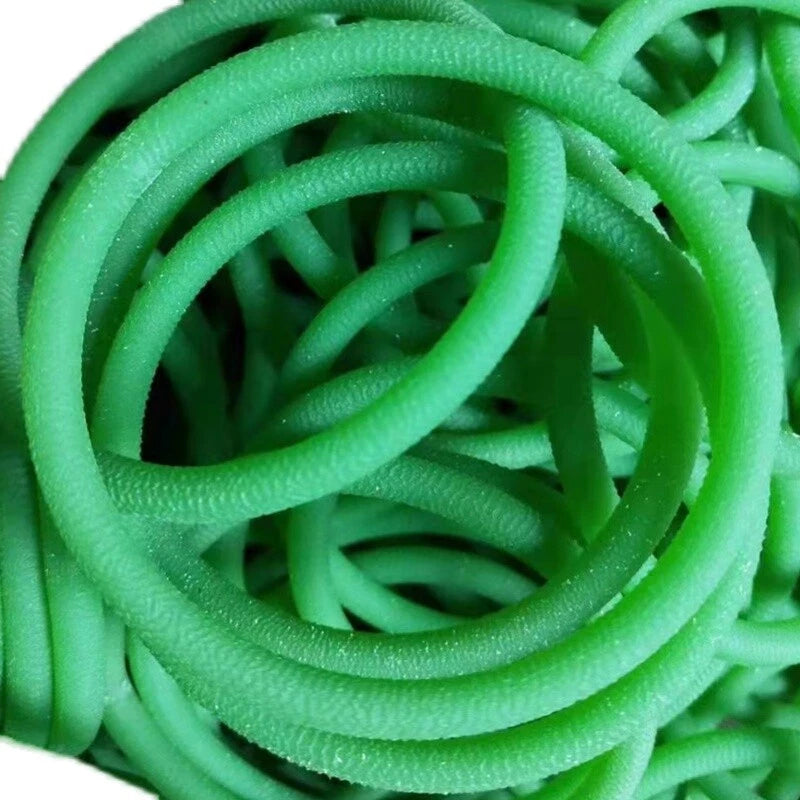 Polyurethane Round Drive Belt — 1.5mm to 20mm Diameter, Red & Green, Cut to Length