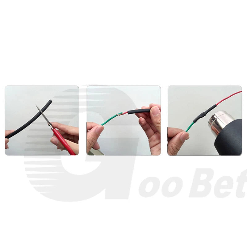 4:1 Adhesive Glue-Lined Heat Shrink Tubing – Waterproof Black
