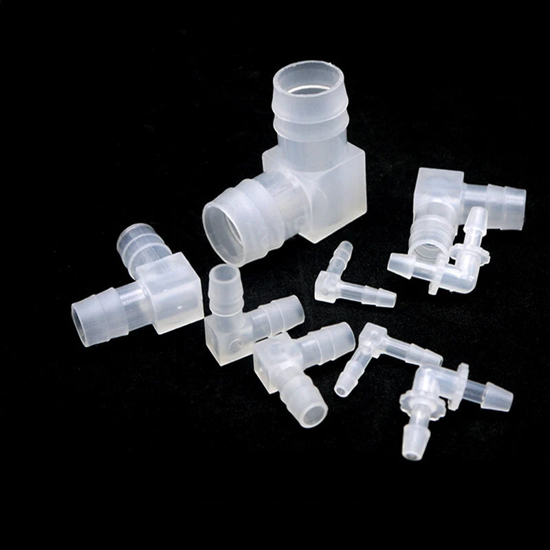 Food Grade Joiner Tubing Plastic Barbed Connector Pipe Hose Fittings Air Water