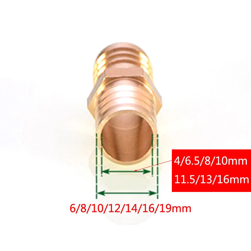 BSP Thread Fittings x Barb Hose Tail End Connector Splitter For Air Fuel Water