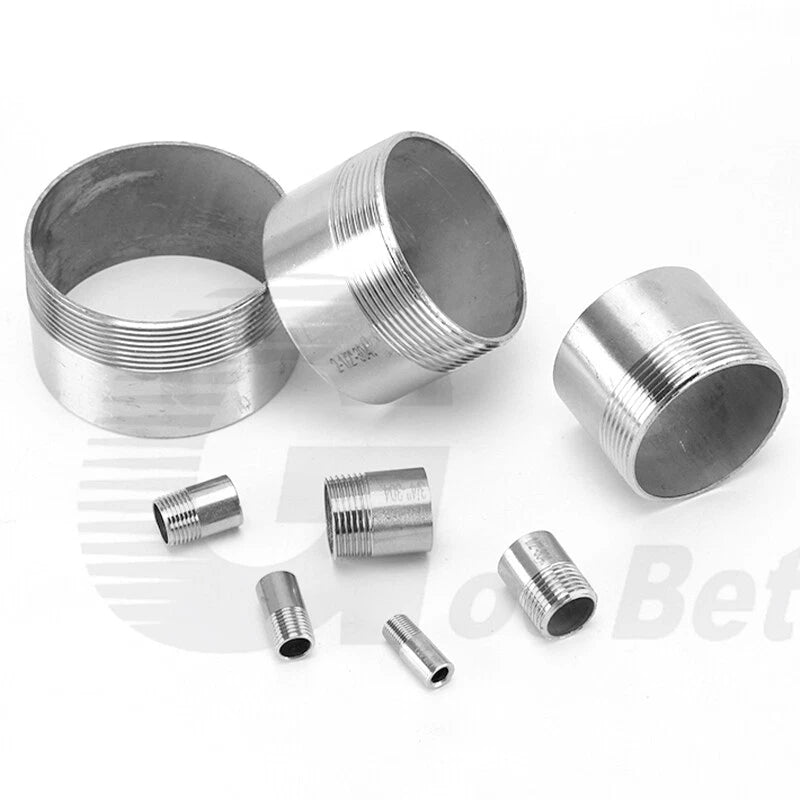 Stainless Steel 304 Weld Nipple Connector — BSP 1/4" to 4" Threaded Pipe Fitting