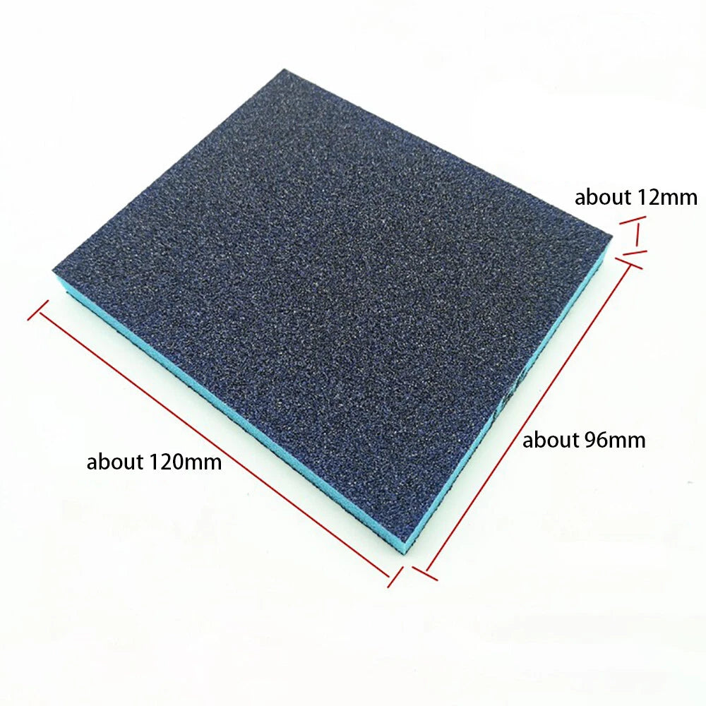 Flexible Double‑Sided Sanding Sponge Pads — P80 to P280 Grit Wet & Dry Foam Block for Contoured Surfaces