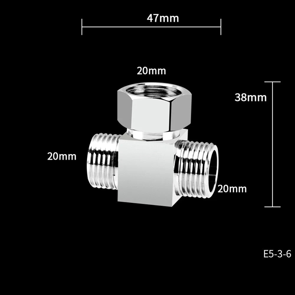 1 2" 3 Way Tap Connector Hose Pipe Splitter Adapter Water Outdoor Garden Faucet