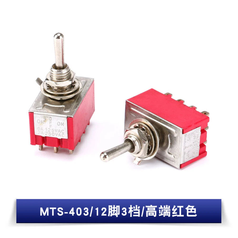 MTS Series Mini Toggle Switch SPDT DPDT ON-ON ON-OFF-ON for Car Boat Dashboard