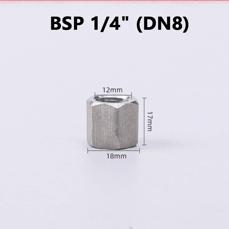 304 Stainless Steel BSP Hex End Cap Female Thread Pipe Fitting 150LB