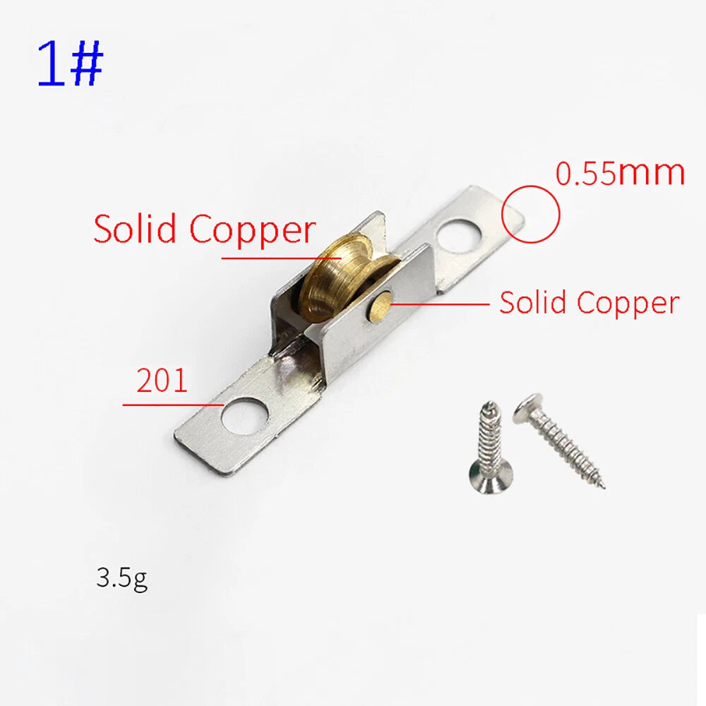 5-7mm Stainless Steel Sash Pulley Sliding Door Roller Runner Wheel Track Pulley