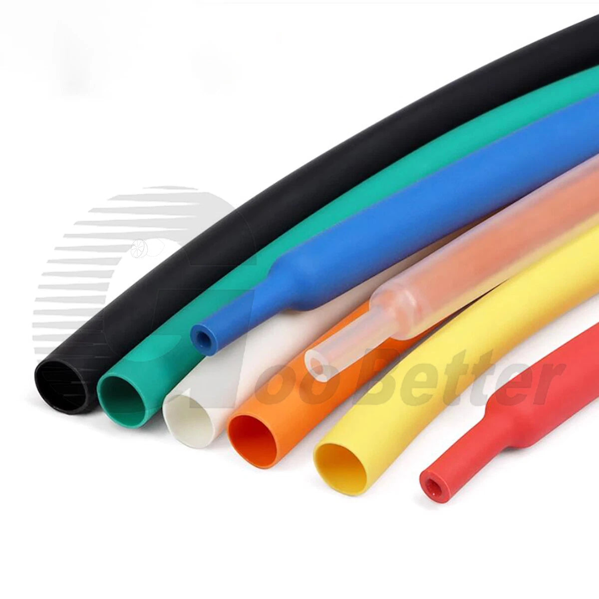 Heat Shrink Tubing 2:1 / 3:1 / 4:1 — Φ0.6mm to Φ50mm, 7 Colors, Adhesive & Non-Adhesive