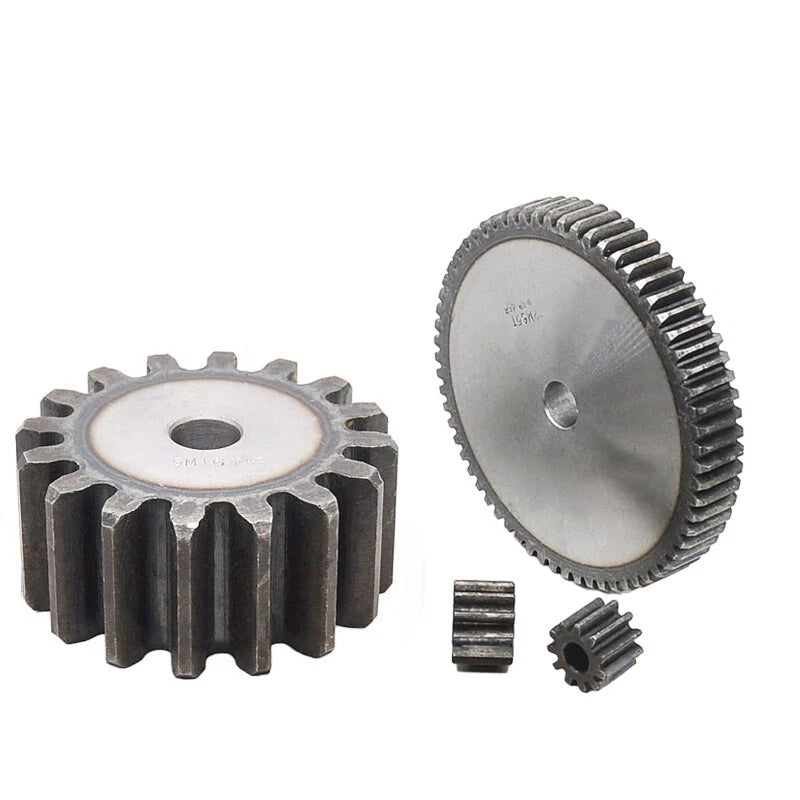 Spur Gear 1/1.5/2/2.5/3/4/5 Mod 12T - 150T Flat Gear 45 Steel Transmission Gears