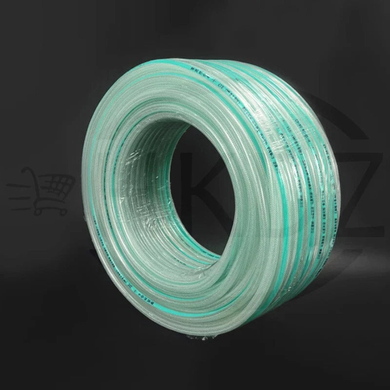 Clear Flexible PVC Hose — Fibre Reinforced Braided, Food Grade Water Oil Tube