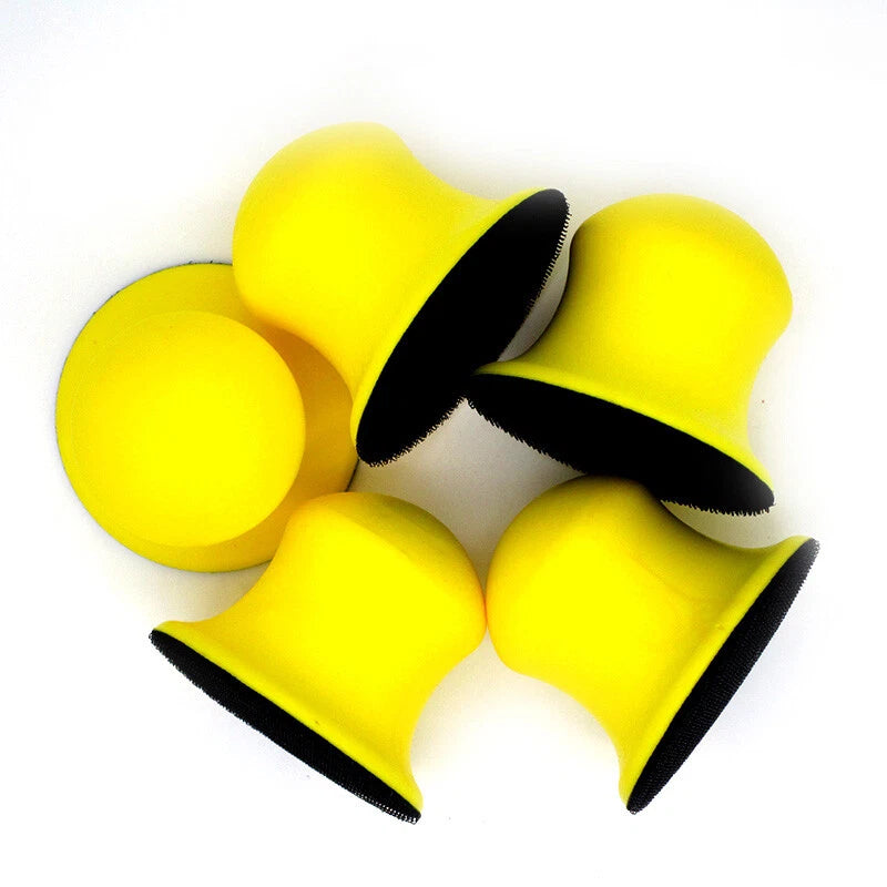 Mouse‑Shaped Hand Sanding Block — Ergonomic Foam Grip with Hook & Loop Base for Standard Sanding Discs