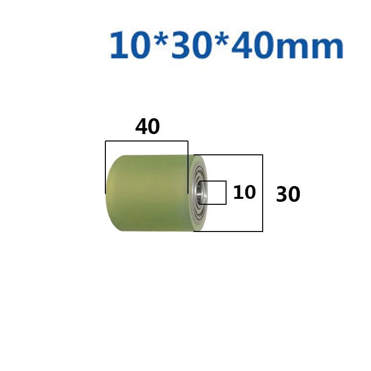 Ø10mm Polyurethane Ball Bearing Rubber Coated Bearings Pulley Guide Wheel Molded