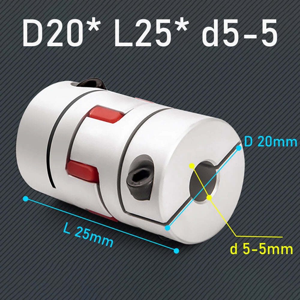 Flexible Plum Coupling Servo Motor Jaw Spider Shaft Coupler for CNC 3D Printer