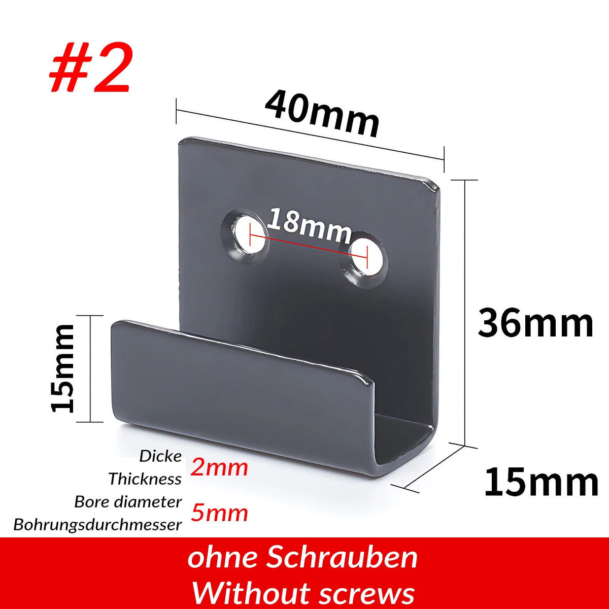 U Shaped Brackets Flat Hooks Stainless Hooks Ceramic Tile Display Bracket