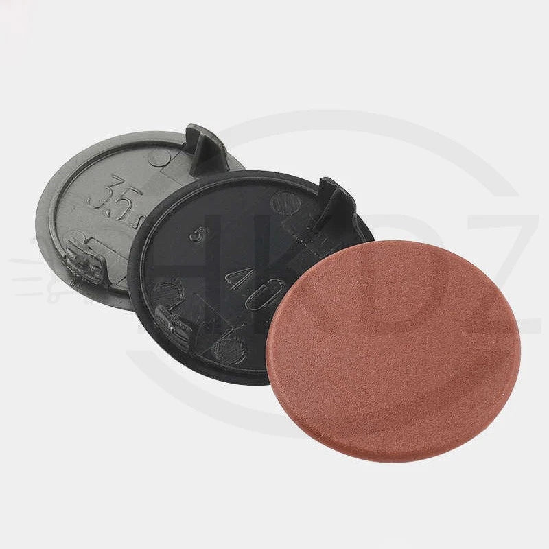 Plastic Screw Caps Covers – 5mm to 40mm Push-in Furniture Hole Plugs, Black, White and Brown