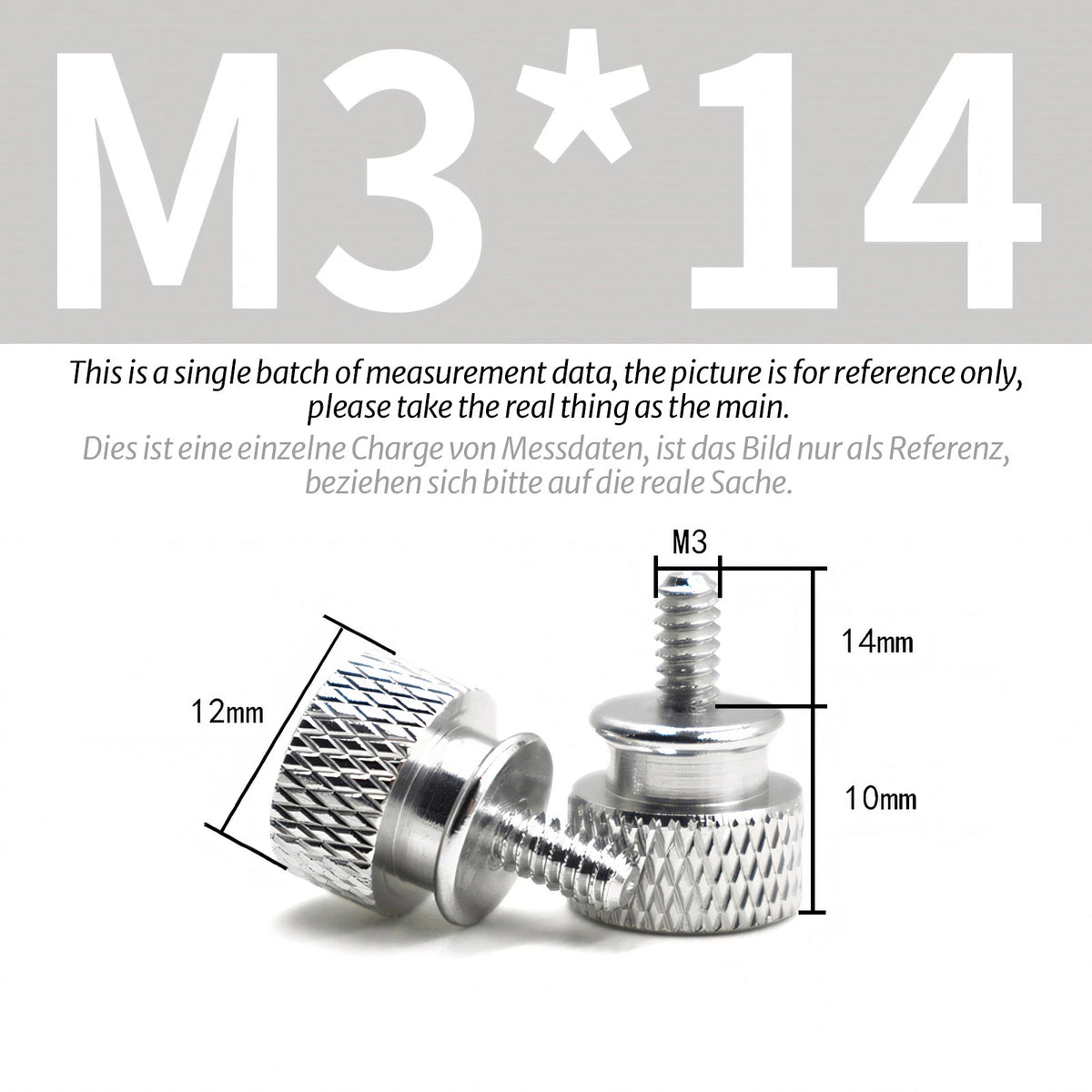 M3 Knurled Thumb Screws – Colorful Aluminum Alloy Hand-Tighten Grip Bolts
