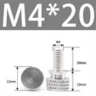 M3 M4 Anodized Aluminum Thumb Screws — Knurled Head Hand Bolts for PC Case, Fishing Rigs & DIY Projects