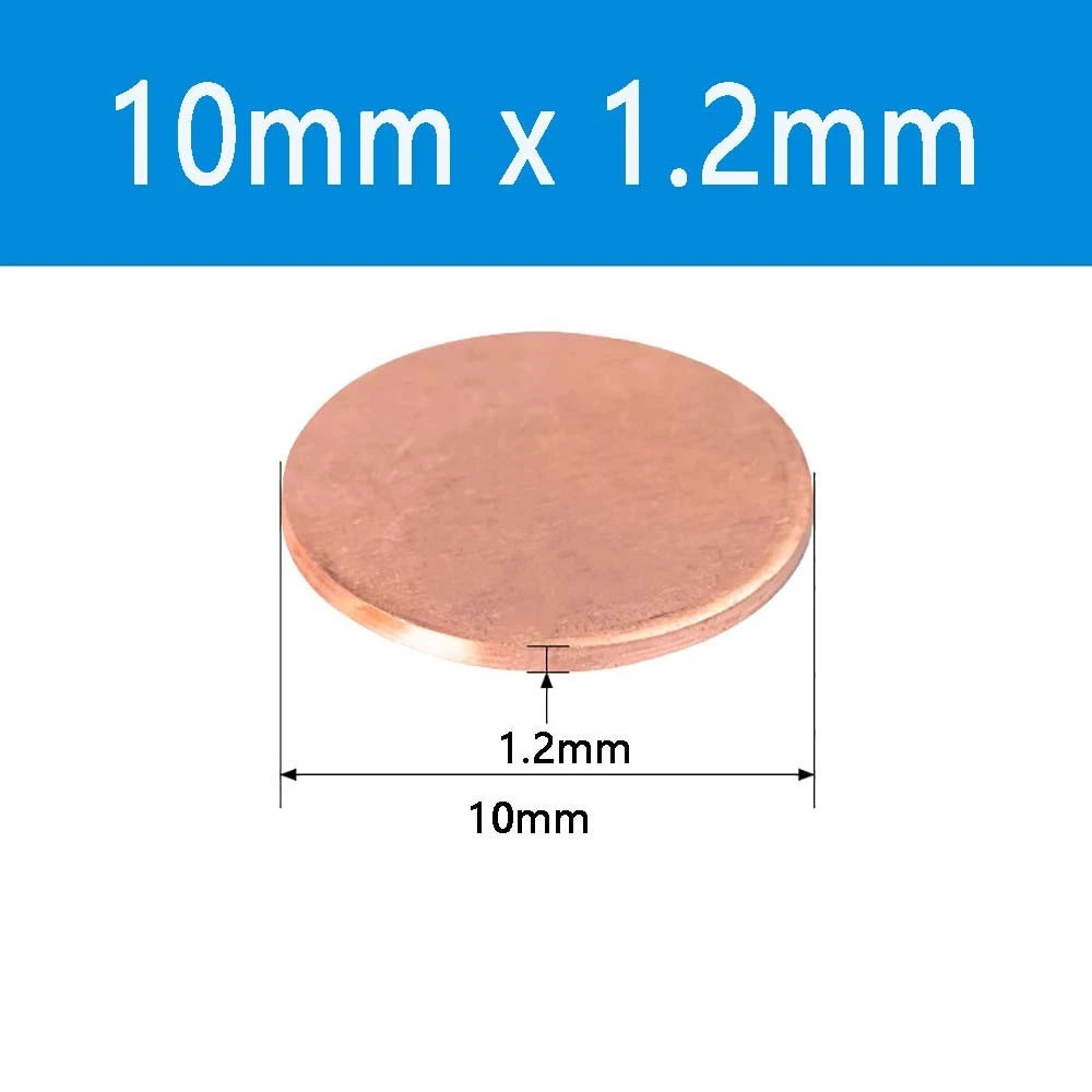 T2 Solid Pure Round Copper Sheet Flat Round Copper Disc Blank Round Metal Sheet