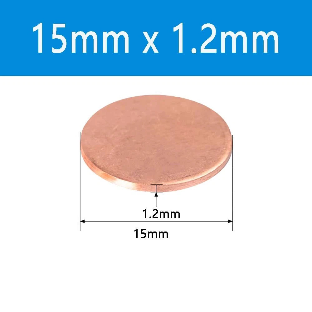 T2 Solid Pure Round Copper Sheet Flat Round Copper Disc Blank Round Metal Sheet