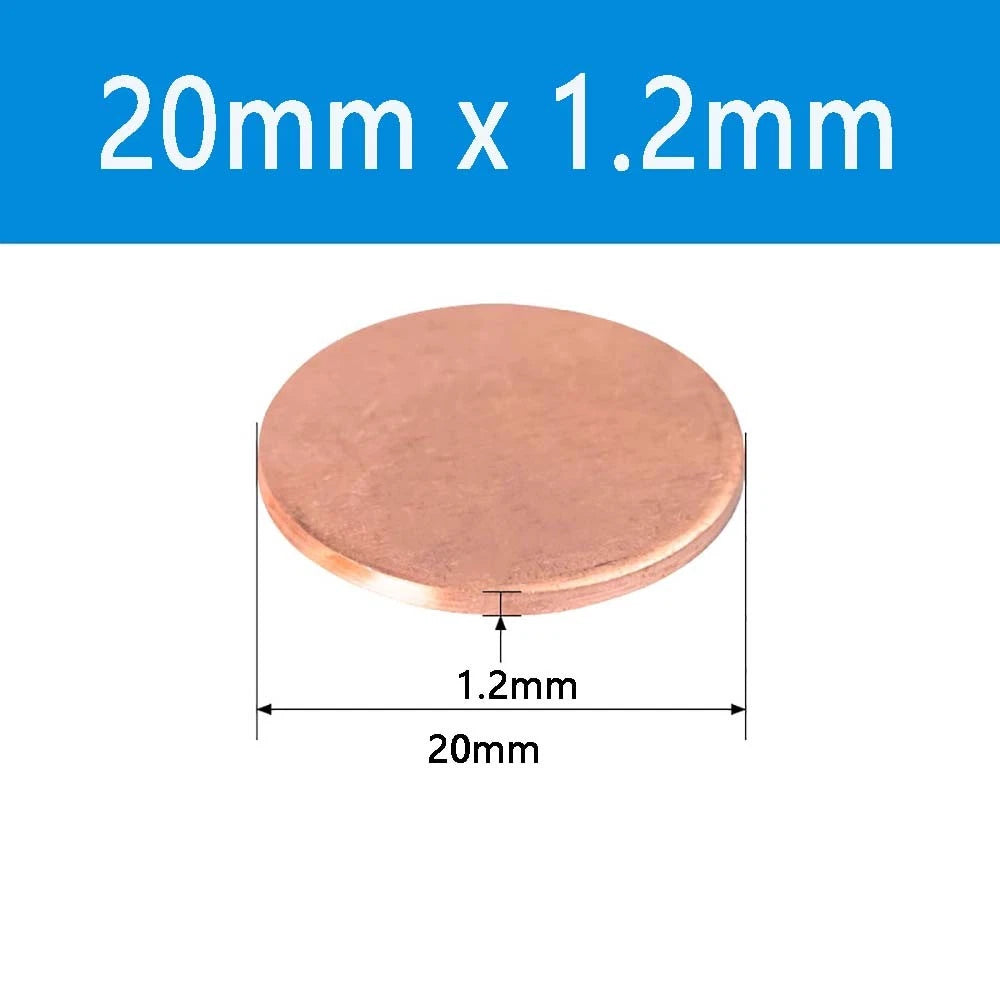 T2 Solid Pure Round Copper Sheet Flat Round Copper Disc Blank Round Metal Sheet