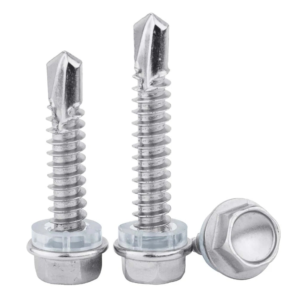 410 & A2 Stainless Hex Head Self‑Drilling Tek Screws – for Metal Roofing & Sheeting