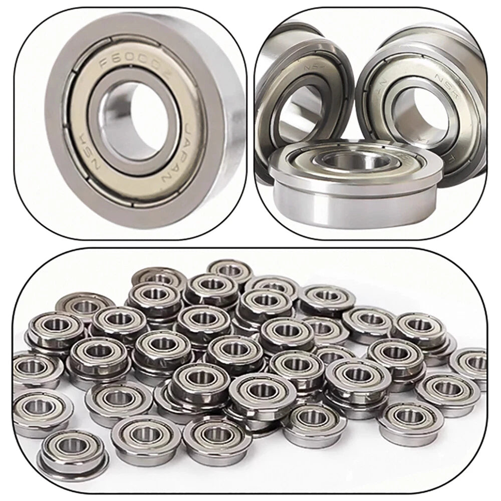 Mini Metal Shielded Flanged Ball Bearings - Model Complete Inner Diameter 2-50mm