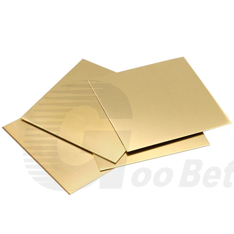 1.5mm Thickness Solid Flat Brass Plate Sheet Panel Cutting Size 350mm x 350mm