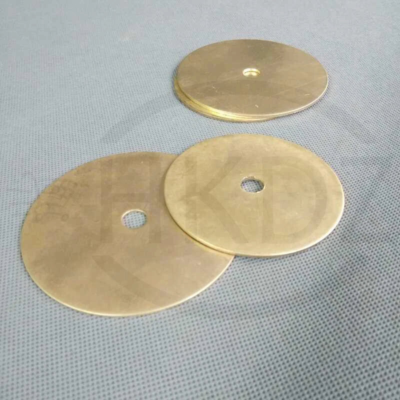 Brass Discs Blanks Metal Round Gasket Sheets Diameter 20mm-150mm Thickess 2mm