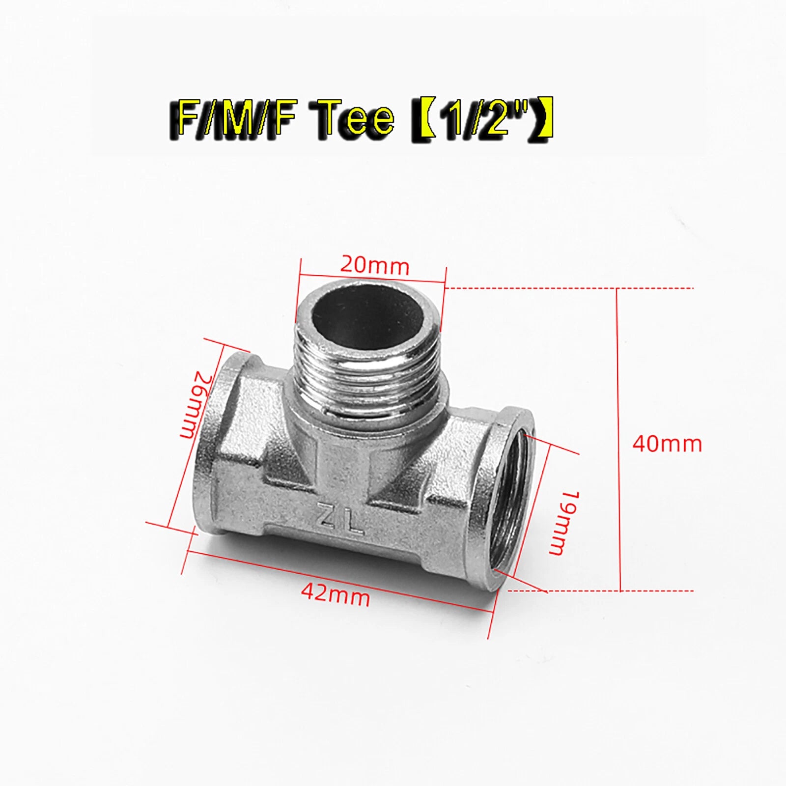 201 Stainless Steel Pipe Tee Fittings — NPT Equal & Reducing Tee Connectors (1/2", 3/4", 1")