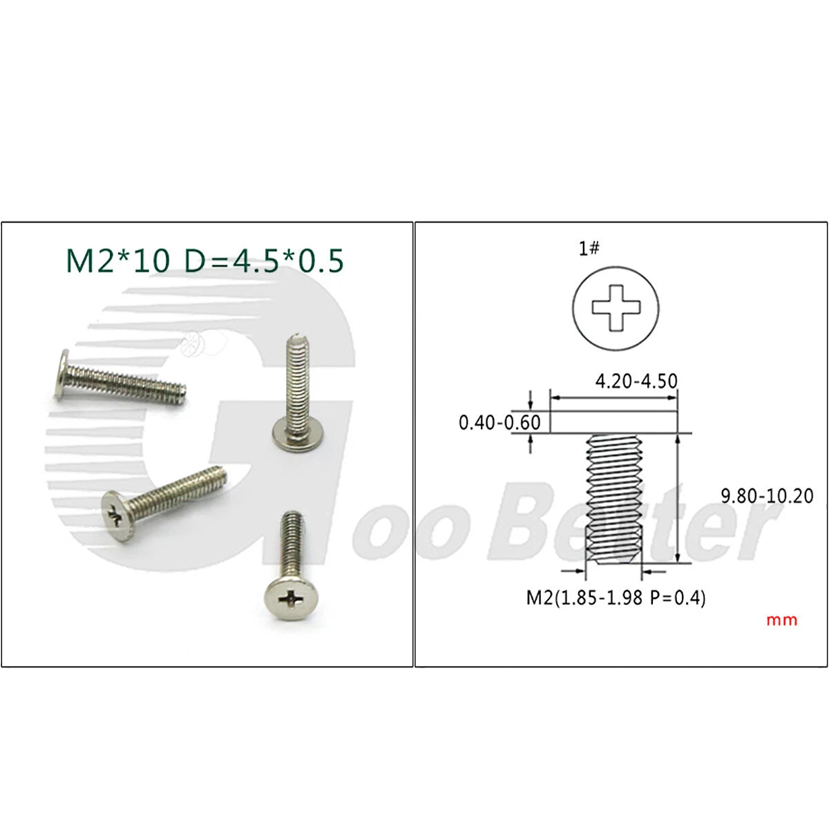 M2 Thin Wafer Head Machine Screws | Ultra - Low - Profile Flat Head | Zinc / Ni / Stainless | 2–21mm - HomeDIYer