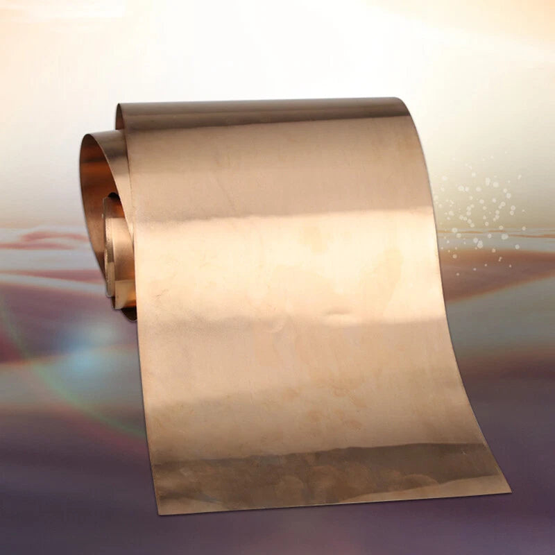 Beryllium Copper Alloy Sheet Plate BeCu Metal Panel 0.2/0.3/0.4/0.5/0.6/0.8/1mm
