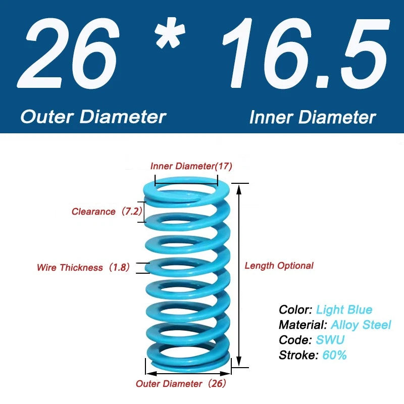 Compression Rate 60% Heavy Duty Stiff Heavy Load Die Spring Compression Spring