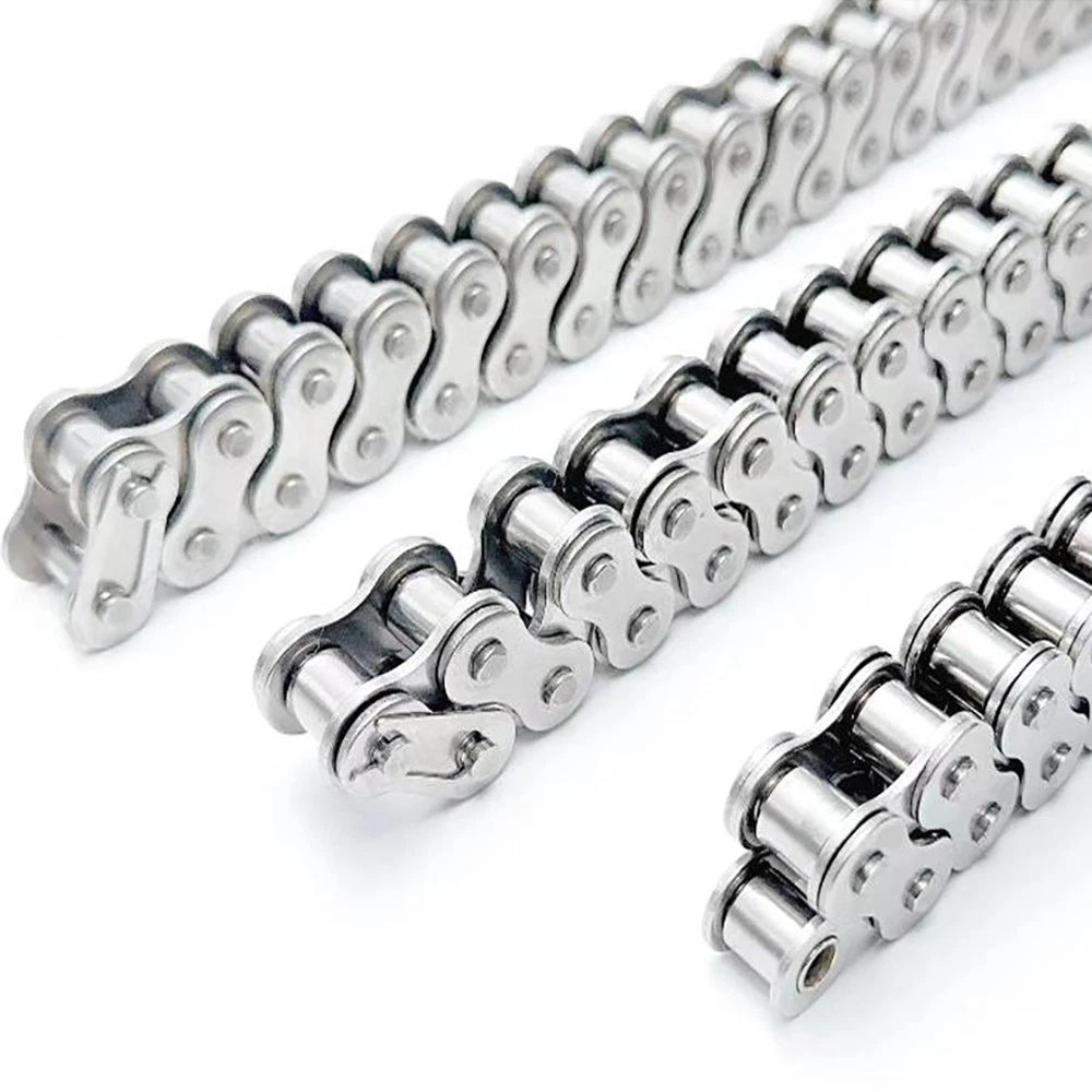 Roller Chain Simplex Duplex Chain 304 Stainless Steel 06C 08A 10A 12B 16 20B 24A