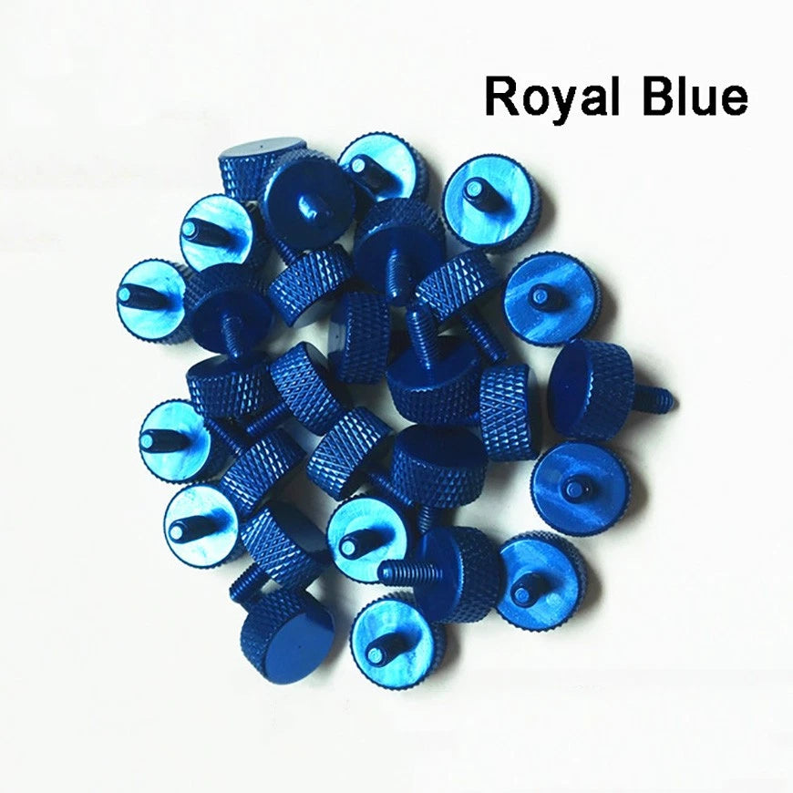 M3 Aluminum Anodized Knurled Thumb Screws for PC Case — 5 / 6 / 8mm