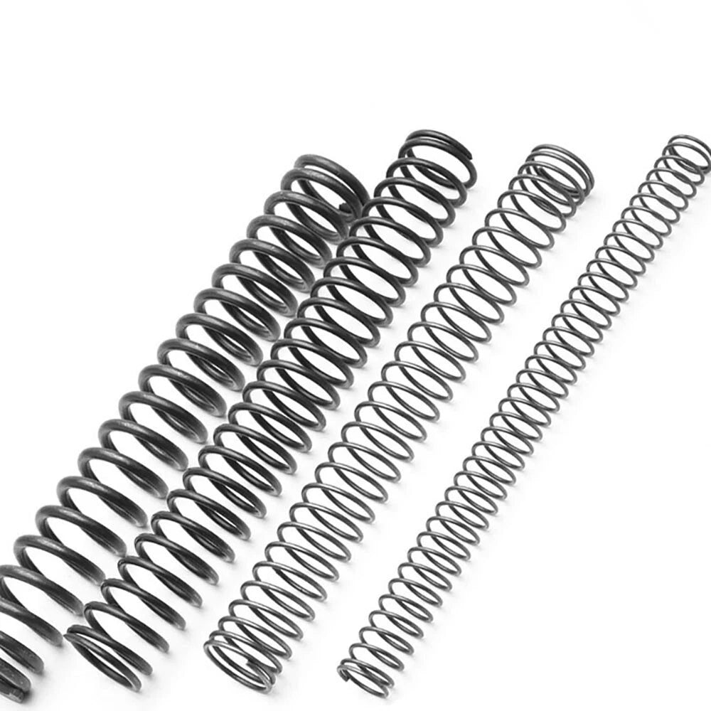 Black Compression Spring 6mm Wire Dia 155-190mm Length Pressure Springs Steel