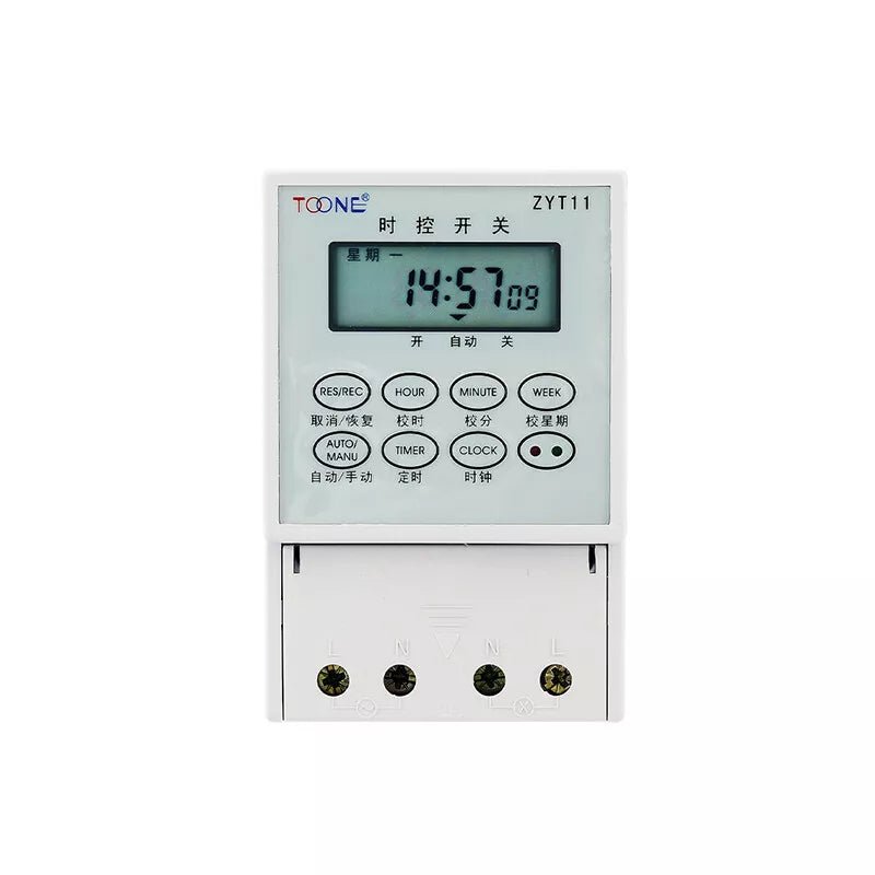 Time Switch AC 220V Timer + Contactors 2.2KW - 25KW for Street lights Billboards - HomeDIYer