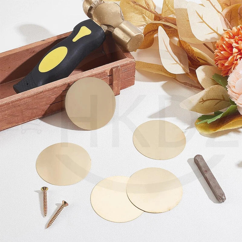 H62 Solid Brass Discs Plate Round Sheets Thickess 0.3mm-3mm Diameters 10-300mm