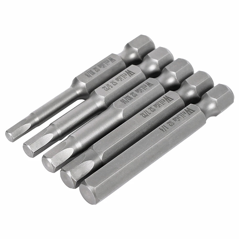 Hex Head Allen Wrench Drill Bit Set 1/4 hex shank Inch 1/8 5/32 3/16 7/32 3/32